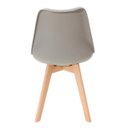 Ver imagem 4 de Cadeira Polipropileno Leda Wood; Design Moderno para Sala de Jantar e Escritório