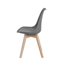 Ver imagem 5 de Cadeira Polipropileno Saarinen Leda Wood; Design Moderno para Sala de Jantar e Escritório