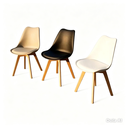 Ver imagem 5 de Cadeira Polipropileno Leda Wood; Design Moderno para Sala de Jantar e Escritório