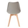 Cadeira Eames Eiffel Wood Leda Saarinen Design para Mesa de Jantar Sala Cozinha Escrivaninha - 6