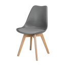 Ver imagem 2 de Cadeira Polipropileno Saarinen Leda Wood; Design Moderno para Sala de Jantar e Escritório