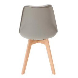Kit 2 Cadeiras Leda Saarinen Design - Cinza-Escuro - 6