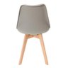 Kit 2 Cadeiras Leda Saarinen Design - Cinza-Escuro - 6