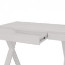Ver imagem 4 de Conjunto 2 Peças com Escrivaninha 1 Gaveta e Estante Multiuso 10 Nichos Branco Artany