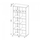 Ver imagem 7 de Kit 2 Peças com Escrivaninha 1 Gaveta e Estante Multiuso 10 Nichos Espresso Móveis