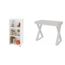 Ver imagem 2 de Escrivaninha Mesa Escritório e Estante 3 Nichos Veneza Espresso Móveis