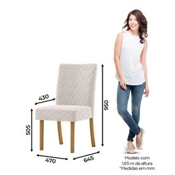 Conjunto 2 Cadeiras de Jantar Itália Multimóveis Cr5030 Cinza - 3