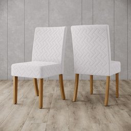 Conjunto 2 Cadeiras de Jantar Itália Multimóveis Cr5030 Cinza - 1