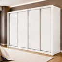 Ver imagem 1 de Guarda Roupa Casal 4 Portas de Correr e 4 Gavetas 279,3cm Premium Jade Yescasa