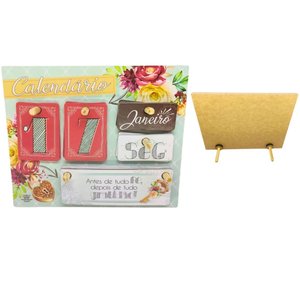 Calendário Mesa Permanente Mdf Decoração Moderna Plaquinhas Zenir&dizar Calendario Decorativo, Calen