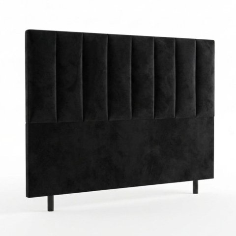 Cabeceira Luzzi Decor para Cama Box Viúva Tamanho 1.28 -suede Preto