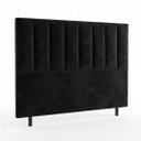 Ver imagem 1 de Cabeceira Luzzi Decor para Cama Box Viúva Tamanho 1.28 -suede Preto