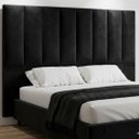Ver imagem 4 de Cabeceira Luzzi Decor para Cama Box Viúva Tamanho 1.28 -suede Preto