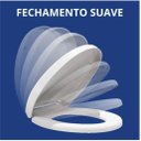 Ver imagem 6 de Tampa Assento Vaso Sanitário Oval Almofadado Soft Click Astra Tov/sck