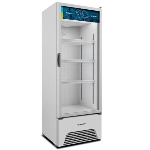 Expositor de Bebidas Vb40al Essential Metalfrio Refrigerador Branco 403l 110v