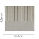 Ver imagem 3 de Cabeceira Carla Pé Plástico 160cm Queen Size Para Cama Box Quarto Linho Bege - Gat Magazine