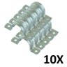Kit 10 Abraçadeiras de Metal Canos e Tubulações Tipo U 3/4'' - 1
