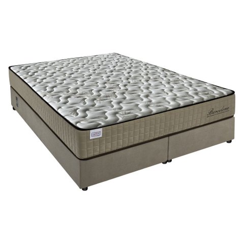 Cama Box com Colchão Queen Size Molas Ensacadas Barcelona Firme Fortezza 158x198