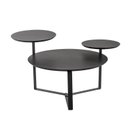 Ver imagem 2 de Mesa de Centro Três Tampos Chanfrado Orgânica Pé Metal Complementos