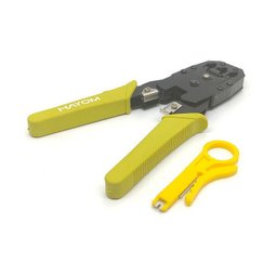 Alicate Crimpador Hayom, Rj45/rj11/rj12 com Desencapador de Cabos - Ai1003 - Amarelo - 3