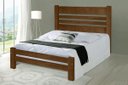 Ver imagem 1 de Cama de Casal Prime de Madeira Maciça Tauari - Cor Imbuia