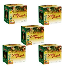 Kit 5 Cortina Pingente Arvore Branco Quente 108 Leds 4m Bivolt - 1