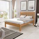 Ver imagem 4 de Cama Casal em Madeira Maciça Cabeceira Ripada 140cm Beatrice B07 Mel - Lyam Decor
