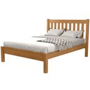 Ver imagem 3 de Cama Casal em Madeira Maciça Cabeceira Ripada 140cm Beatrice B07 Mel - Lyam Decor