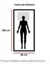 Ver imagem 2 de Cama de Solteiro Pérola de Madeira Maciça Tauari - Cor Castanho