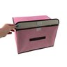 Caixa Organizadora para Armários Closet Roupas Rígida Empilhável Multiuso Rosa - 3