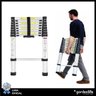 Escada Telescopica Extensiva Aço Inoxidável 9 Degraus 2,6m - 6