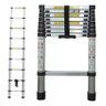 Escada Telescopica Extensiva Aço Inoxidável 9 Degraus 2,6m - 1