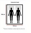 Ver imagem 2 de Cama de Casal Pérola de Madeira Maciça Tauari - Cor Mogno