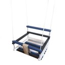 Ver imagem 3 de Balanço Gangorra Infantil Madeira 35x35 Azul Suporta 80kg