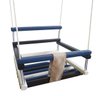 Balanço gangorra infantil madeira 35x35 Azul suporta 80kg - 2
