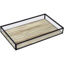 Ver imagem 1 de Bandeja Decorativa para Servir Lavabo Home&co Vidro 3x15x25cm Bege