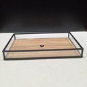 Ver imagem 2 de Bandeja Decorativa para Servir Lavabo Home&co Vidro 3x15x25cm Bege