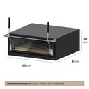 Ver imagem 4 de FG86GLP Assador Guilhotina a Gás Glp 80x60cm com Cavalete