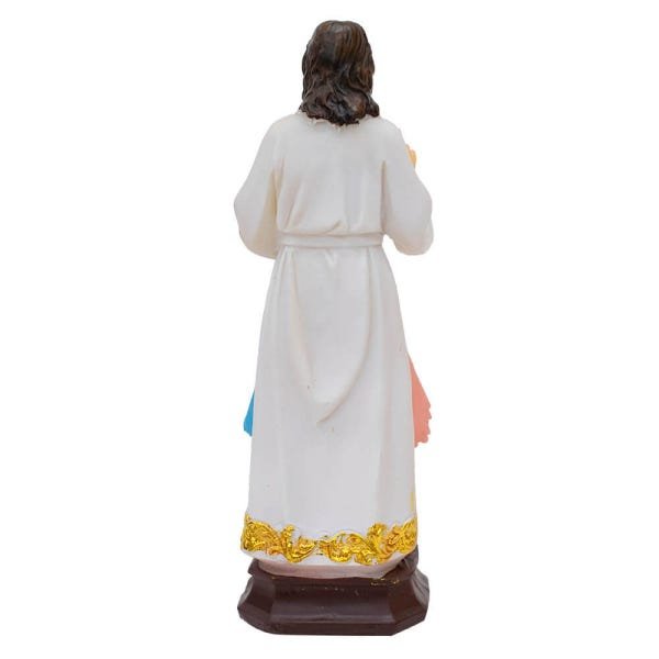 Kit Imagem Jesus Misericordioso 15cm e Caneca Mágica Deus é Bom o Tempo Todo - 8