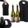 Bolsa Termica 2 Garrafas Porta Vinho Wine Bag Sacola Champanhe Neopreme Acolchoada Portatil com Alç - 3