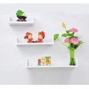 Ver imagem 2 de Kit 03 Prateleiras Brancas Em "U" de Parede Para decoração
