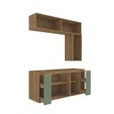 Ver imagem 3 de Conjunto para Banheiro Kappesberg Celeste 7 Peças Nogueira/verde 160cm