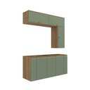 Ver imagem 2 de Conjunto para Banheiro Kappesberg Celeste 7 Peças Nogueira/verde 160cm