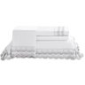 Jogo de Cama King com Renda Luana Percal 300 Fios Buettner 4 Peças Branco - 1