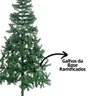 Árvore de Natal Pinheiro Verde Prime Tradicional 600 Galhos 2,10m Pés de Ferro - Bela Flor - 4