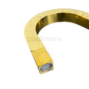 Ver imagem 2 de Torneira de Cuba Pia Mesa Gold Dourada para Lavatório Lavabo Banheiro Quadrado Bica Baixa 1/4v Metal