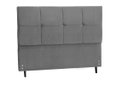 Ver imagem 1 de Cabeceira Paris Estofada com Botão de Strass para Cama Box Casal King Size 195cm Chumbo - Jbe Móveis