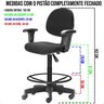 Cadeira Executiva Caixa Alta com Braço - Marrom C/ Preto - 3