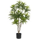 Ver imagem 1 de Planta Artificial Arvore Dracena Reflexa Pu Real Toque C/pote X286 Verde 1,05cm