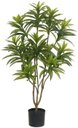 Ver imagem 1 de Planta Artificial Arvore Dracena Reflexa Pu Real Toque C/pote X286 Verde 1,05cm